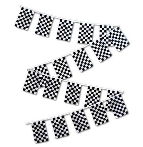 30ft black white checkered - 30ft,